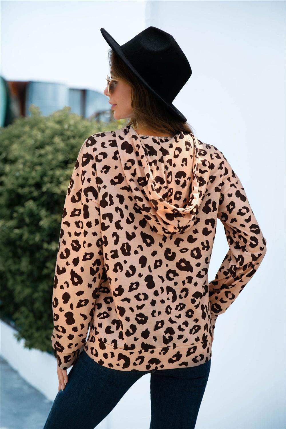 Full Size Printed Quarter-Snap Drop Shoulder Hoodie - Trendsi - Flyclothing LLC