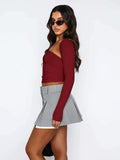 Cutout Raglan Sleeve Bolero and Tube Top - Trendsi - Flyclothing LLC