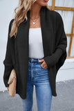 Open Front Long Sleeve Cardigan - Trendsi - Flyclothing LLC