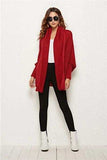 Open Front Batwing Sleeve Cardigan - Trendsi - Flyclothing LLC