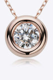 1 Carat Moissanite Pendant 925 Sterling Silver Necklace - Trendsi - Flyclothing LLC