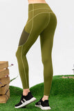 High Waist Slim Fit Long Sports Pants - Trendsi - Flyclothing LLC