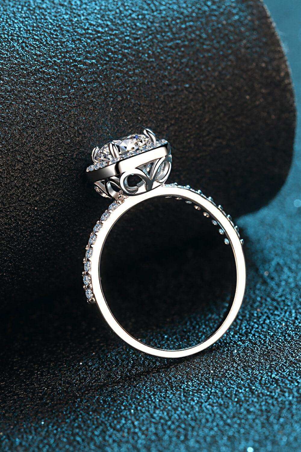Square Moissanite Ring - Trendsi - Flyclothing LLC