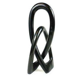 Soapstone Lovers Knot 10 inch Black - SMOLArt - Flyclothing LLC