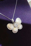 1 Carat Moissanite Butterfly Pendant Necklace - Trendsi - Flyclothing LLC