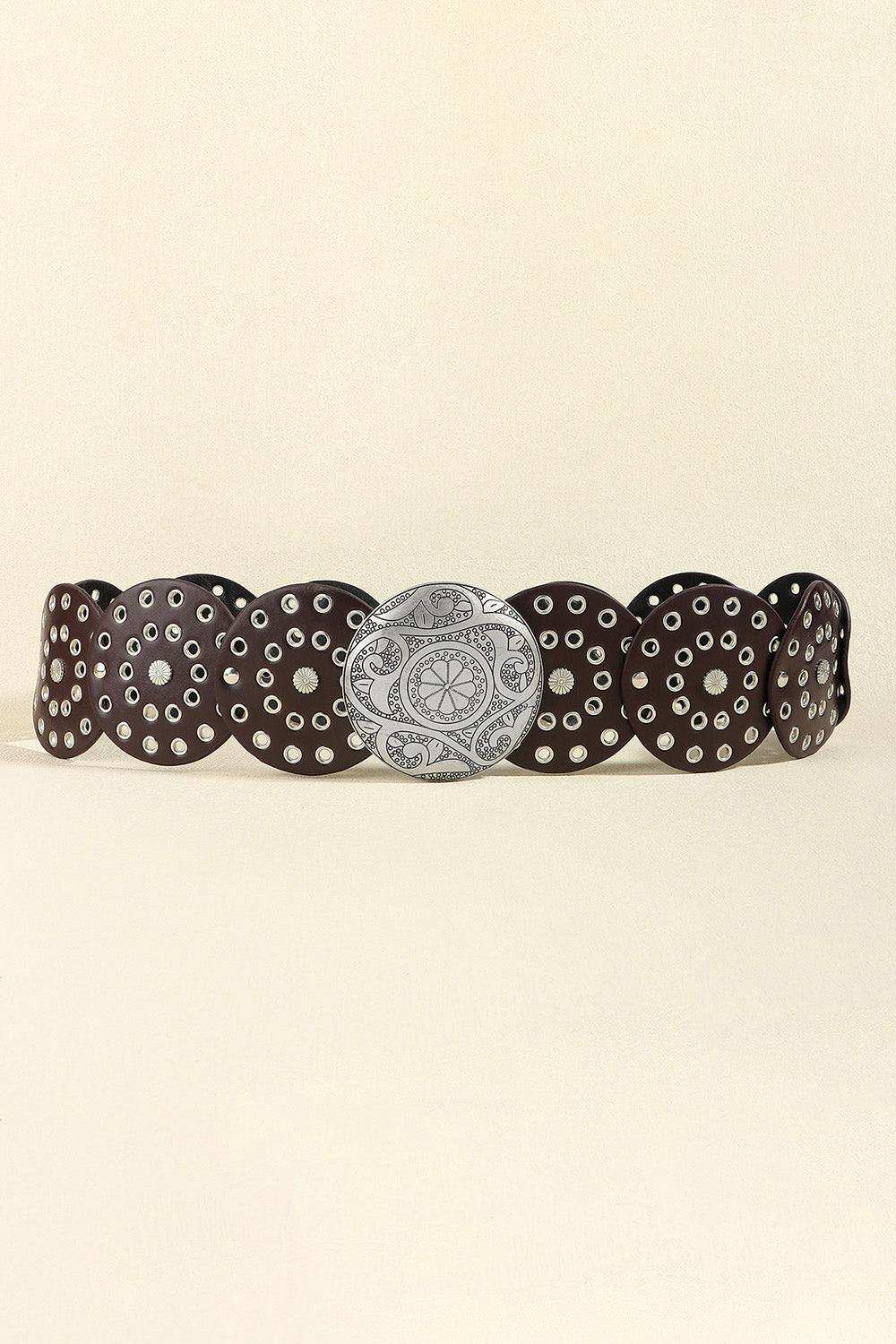 Vintage PU Leather Wide Belt - Trendsi - Flyclothing LLC