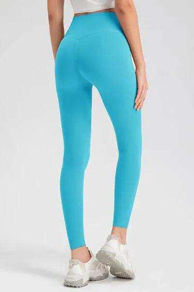 High Waist Skinny Active Pants - Trendsi - Flyclothing LLC