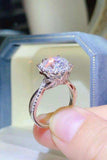 2 Carat Moissanite 925 Sterling Silver Ring - Trendsi - Flyclothing LLC