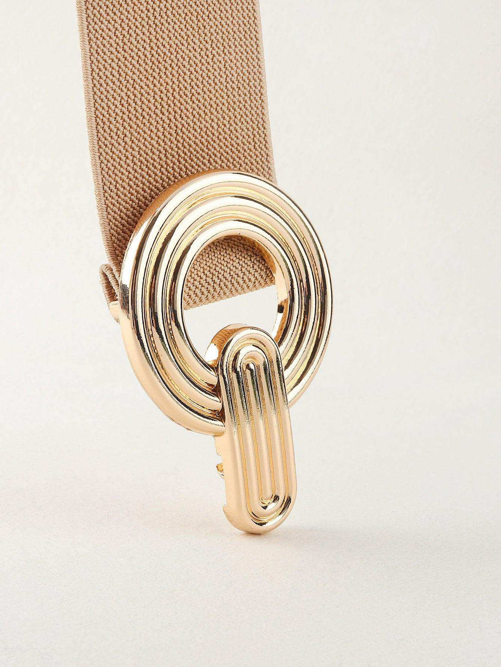 Geometric Buckle Elastic Wide Belt - Trendsi - Flyclothing LLC