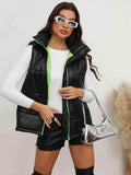 Zip-Up Collared Vest - Trendsi - Flyclothing LLC