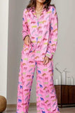 Pocketed Printed Top and Pants Lounge Set - Trendsi - Flyclothing LLC