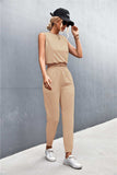 Sleeveless Top and Joggers Set - Trendsi - Flyclothing LLC