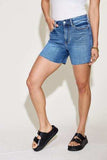 Judy Blue Full Size High Waist Slim Denim Shorts - Trendsi - Flyclothing LLC