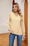 V-Neck Flounce Sleeve Blouse - Trendsi - Flyclothing LLC