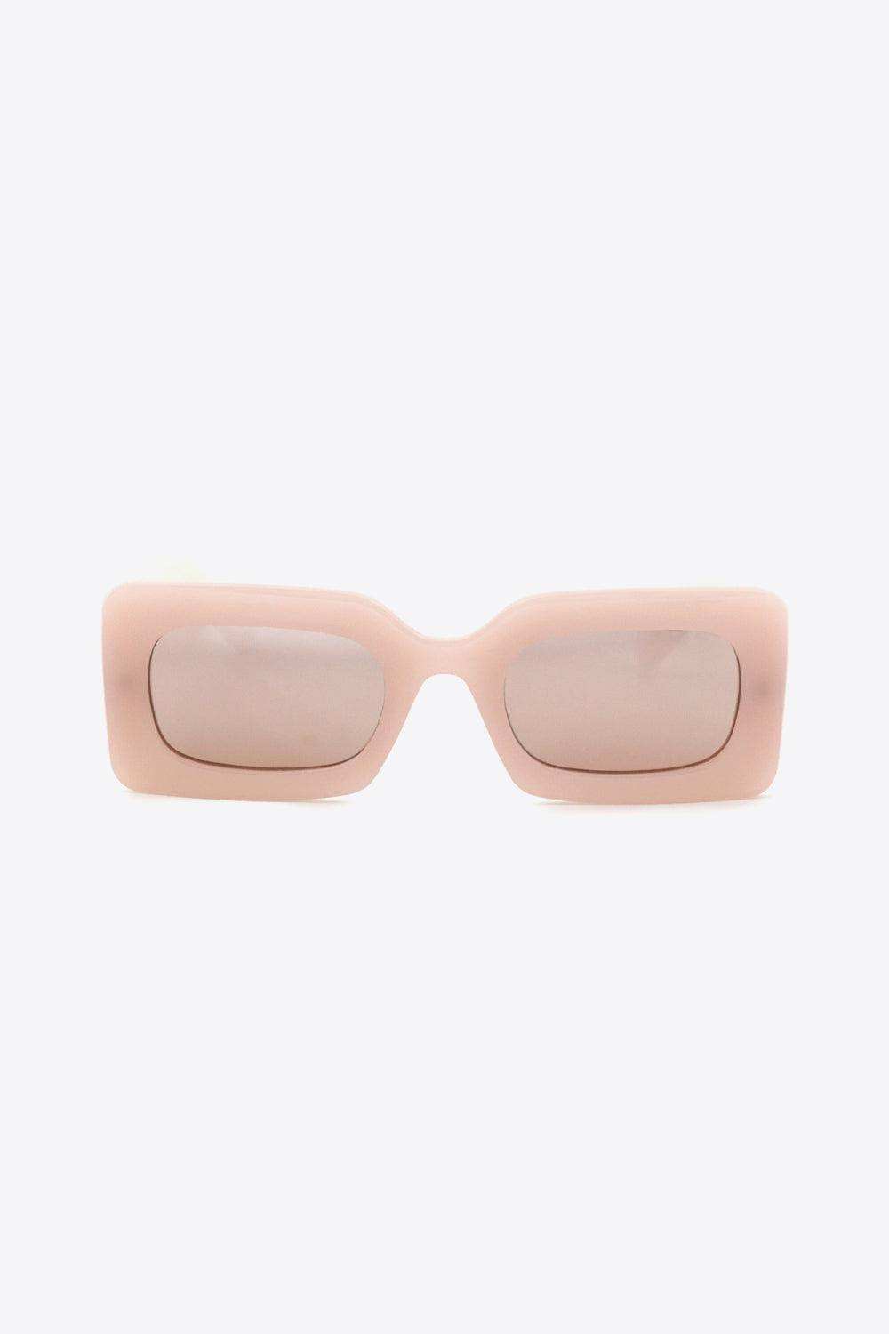 Polycarbonate Frame Rectangle Sunglasses - Trendsi - Flyclothing LLC