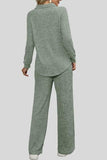 Ribbed Long Sleeve Top and Pocketed Pants Set - Trendsi - Flyclothing LLC