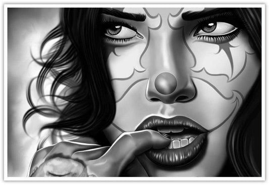 Charlie Medina Clown Secrets 12 x 18 Art Print - Charlie Medina - Flyclothing LLC