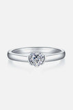 Moissanite 925 Sterling Silver Solitaire Ring - Trendsi - Flyclothing LLC