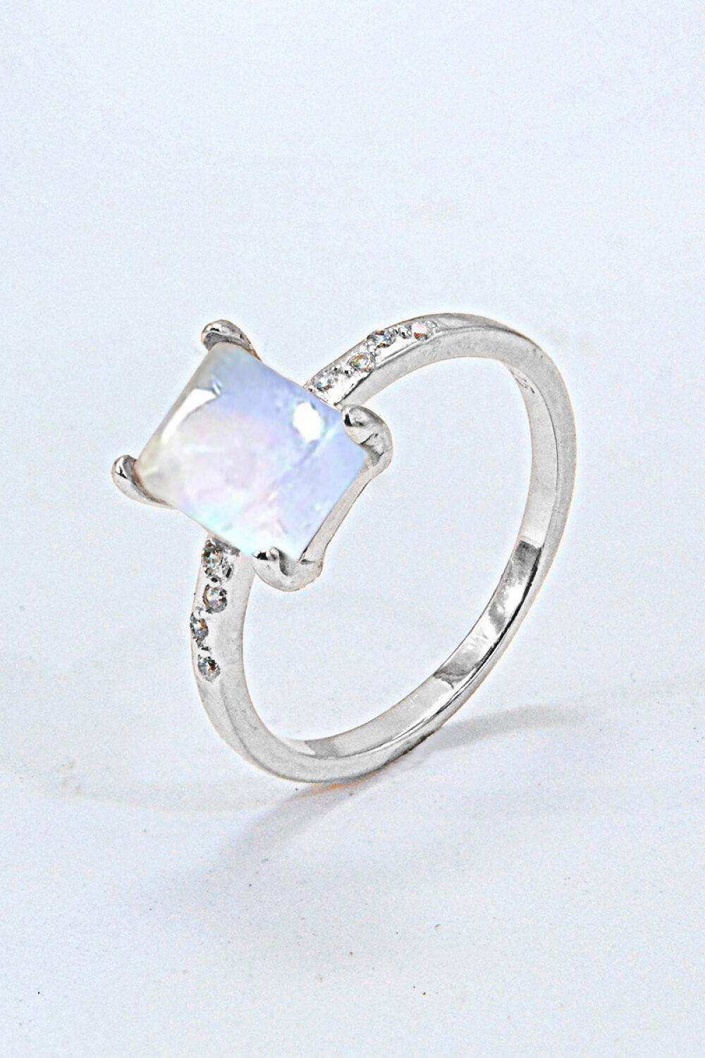 Square Moonstone Ring - Trendsi - Flyclothing LLC