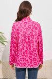 Leopard Raw Hem Jacket - Trendsi - Flyclothing LLC