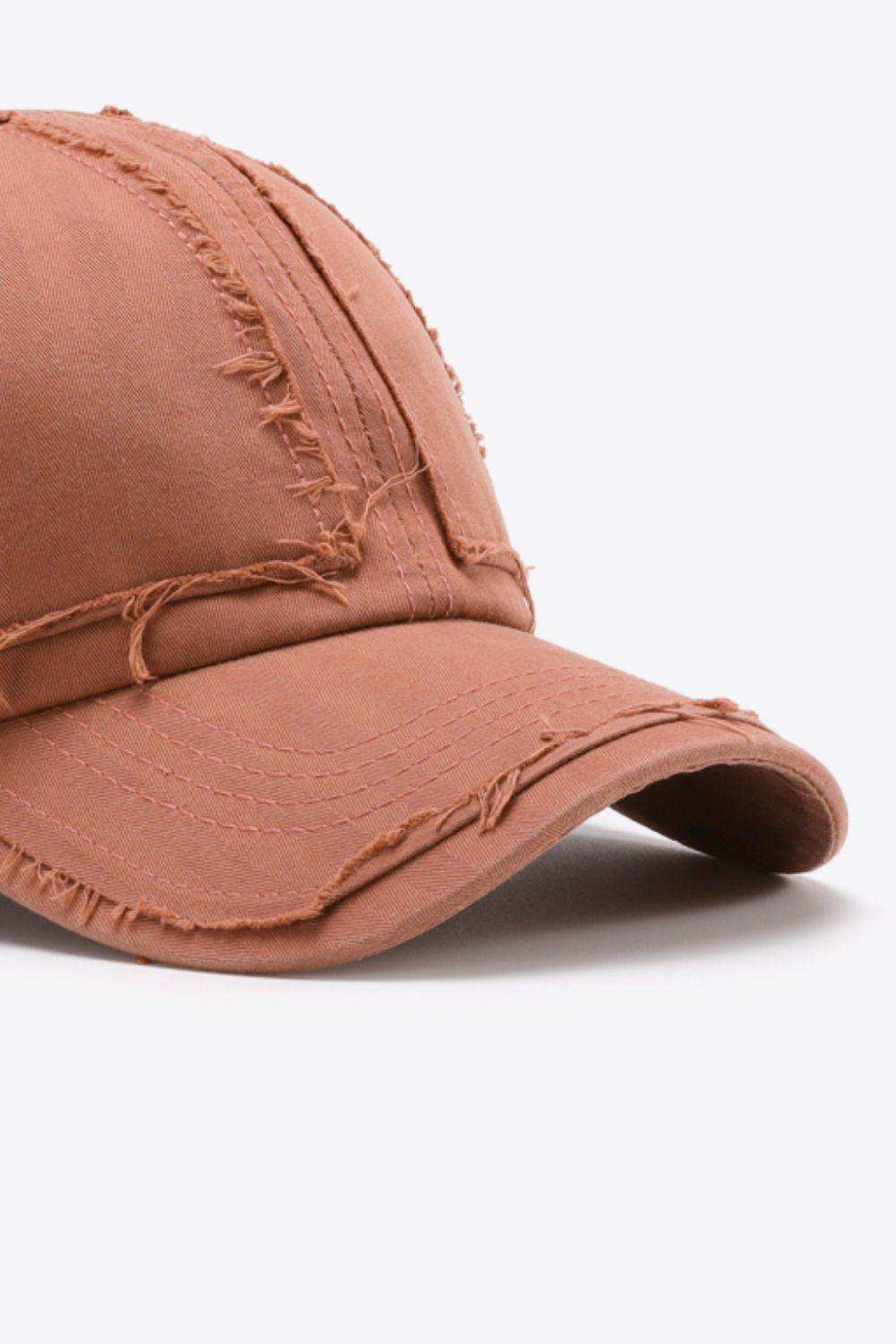 Distressed Adjustable Baseball Cap - Trendsi - Flyclothing LLC