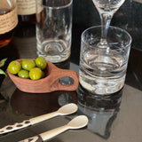 Long Batik Bone Appetizer Spoons, Set of 2 - Jedando - Flyclothing LLC