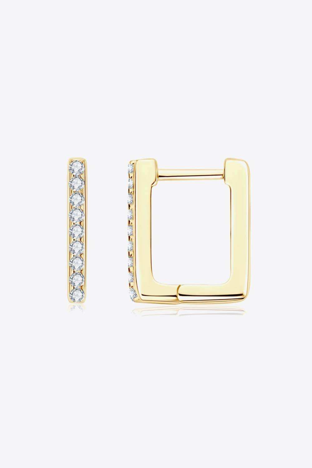 Moissanite Geometric 925 Sterling Silver Earrings - Trendsi - Flyclothing LLC