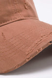 Distressed Adjustable Baseball Cap - Trendsi - Flyclothing LLC