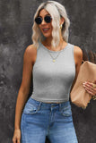 Round Neck Tank Top - Trendsi - Flyclothing LLC