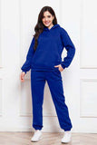 Drop Shoulder Long Sleeve Hoodie and Pants Set - Trendsi - Flyclothing LLC