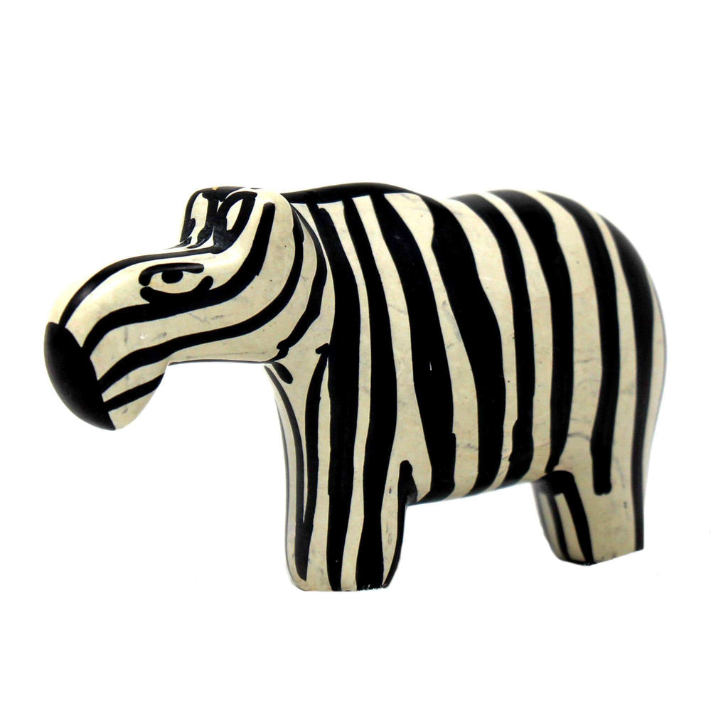 Zebra Soapstone Sculptures, Set of 2 - SMOLArt - Flyclothing LLC