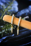 Moissanite 925 Sterling Silver Huggie Drop Earrings - Trendsi - Flyclothing LLC