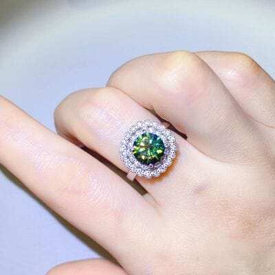 2 Carat Moissanite 925 Sterling Silver Ring - Trendsi - Flyclothing LLC