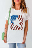 US Flag Graphic Round Neck Tee - Trendsi - Flyclothing LLC