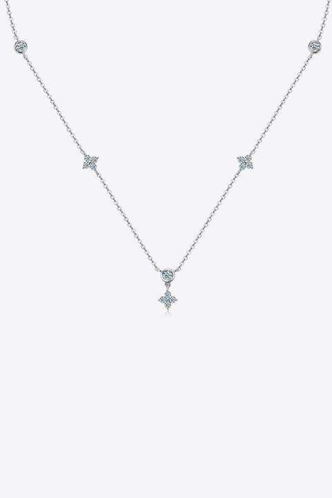 Moissanite 925 Sterling Silver Necklace - Trendsi - Flyclothing LLC