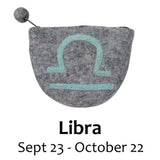 Felt Libra Zodiac Coin Purse - Global Groove - Global Crafts - Flyclothing LLC