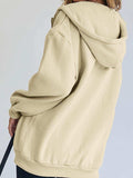 Zip-Up Drawstring Hoodie - Trendsi - Flyclothing LLC