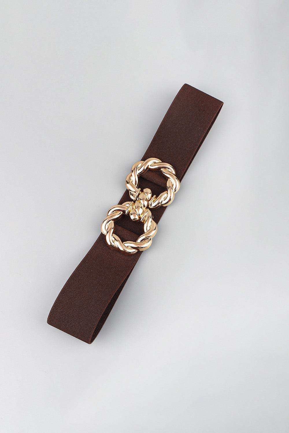 Zinc Alloy Buckle Elastic Belt - Trendsi - Flyclothing LLC
