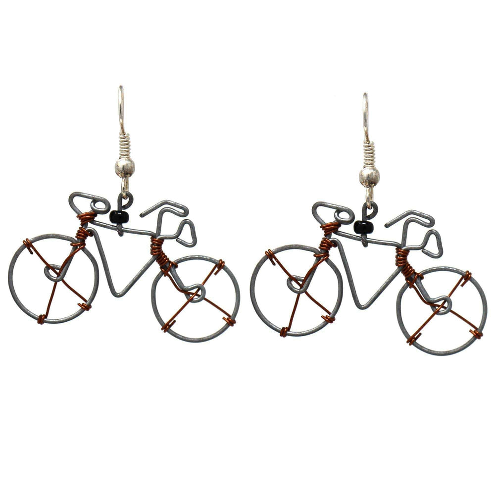 Wire Bicycle Earrings - Creative Alternatives - Creative Alternatives - Flyclothing LLC