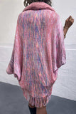 Open Front Fringe Hem Poncho - Trendsi - Flyclothing LLC