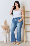 RISEN Full Size High Rise Ankle Flare Jeans - Trendsi - Flyclothing LLC