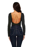 Button Detail Bodysuit - Trendsi - Flyclothing LLC