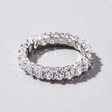 Inlaid Zircon 925 Sterling Silver Ring - Trendsi - Flyclothing LLC