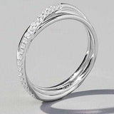 Inlaid Zircon 925 Sterling Silver Ring - Trendsi - Flyclothing LLC