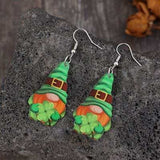 Wooden Alloy Dangle Earrings - Trendsi - Flyclothing LLC