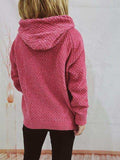 Drawstring Long Sleeve Hooded Sweater - Trendsi - Flyclothing LLC