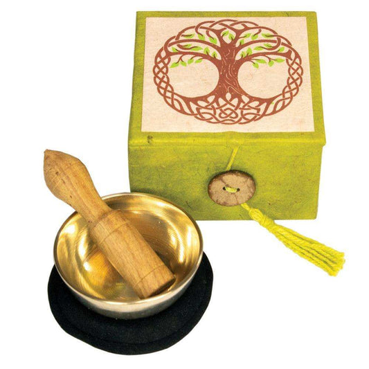Mini Meditation Bowl Box Tree of Life - dZi - Flyclothing LLC