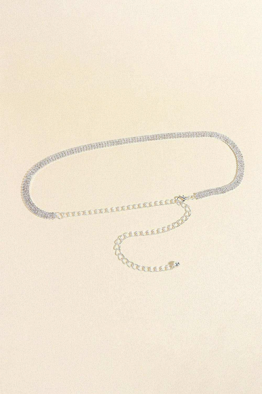 Rhinestones Alloy Belt - Trendsi - Flyclothing LLC