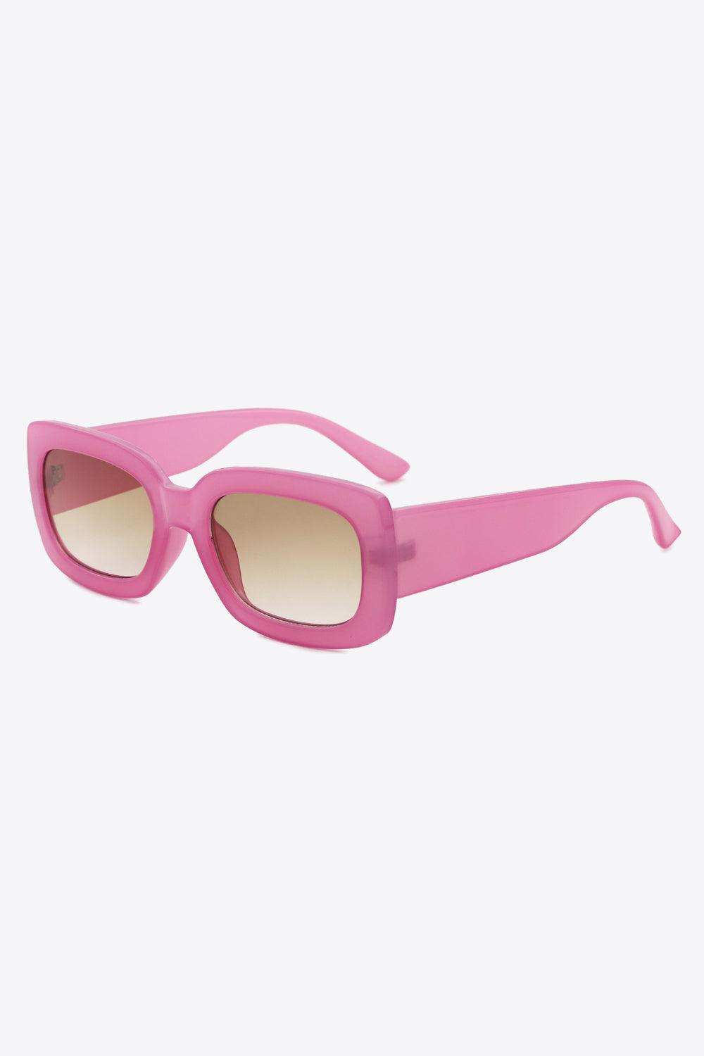 Polycarbonate Frame Rectangle Sunglasses - Trendsi - Flyclothing LLC