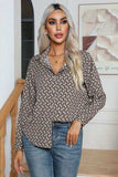 Printed Buttoned Long Sleeve Shirt - Trendsi - Flyclothing LLC